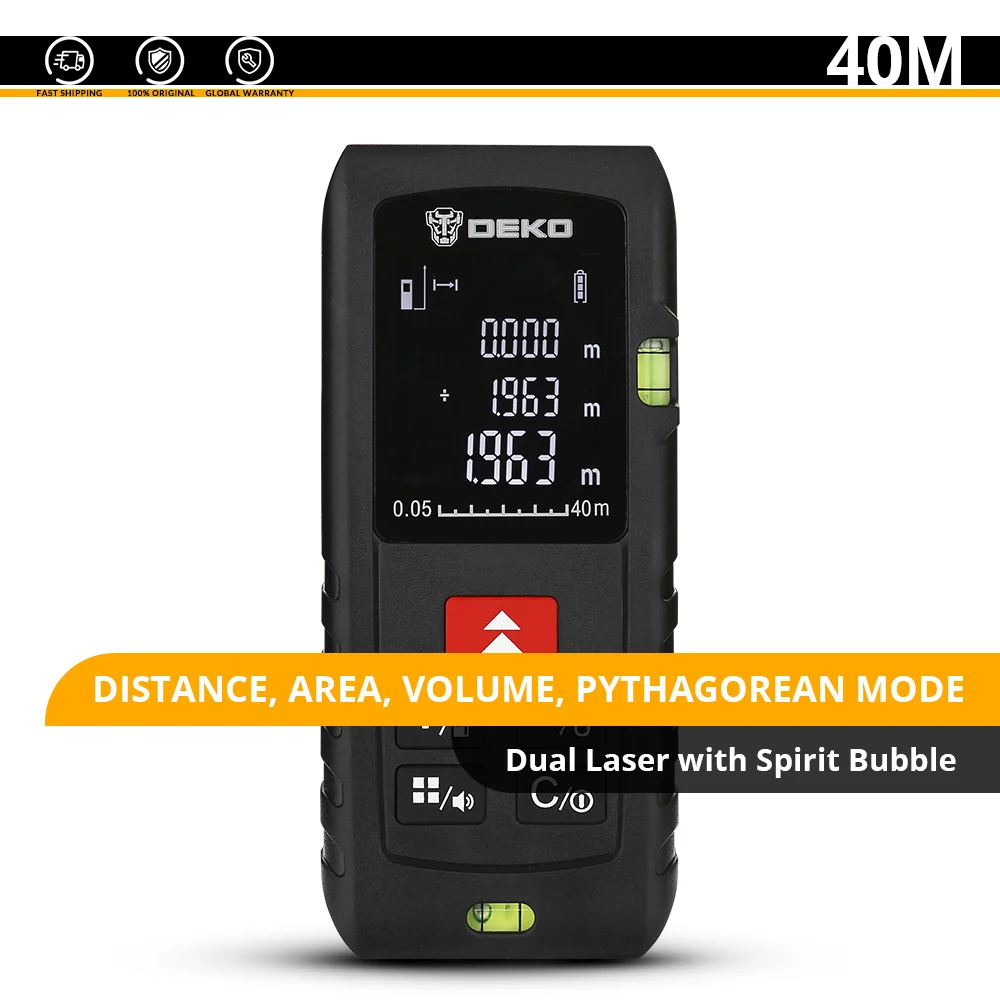 

Лазерный дальномер DEKO LRE521 40/60/80/100 м