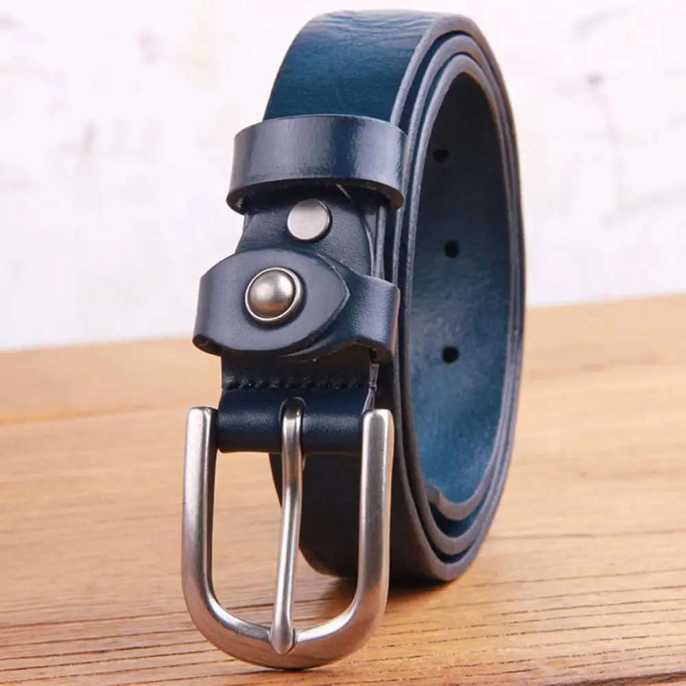 FAJARINA Top Quality 100% Pure Cow Skin Leather Belt Ladies Design Retro Pin Style Buckles Cowhide Belts for Woman Jeans FJ18004