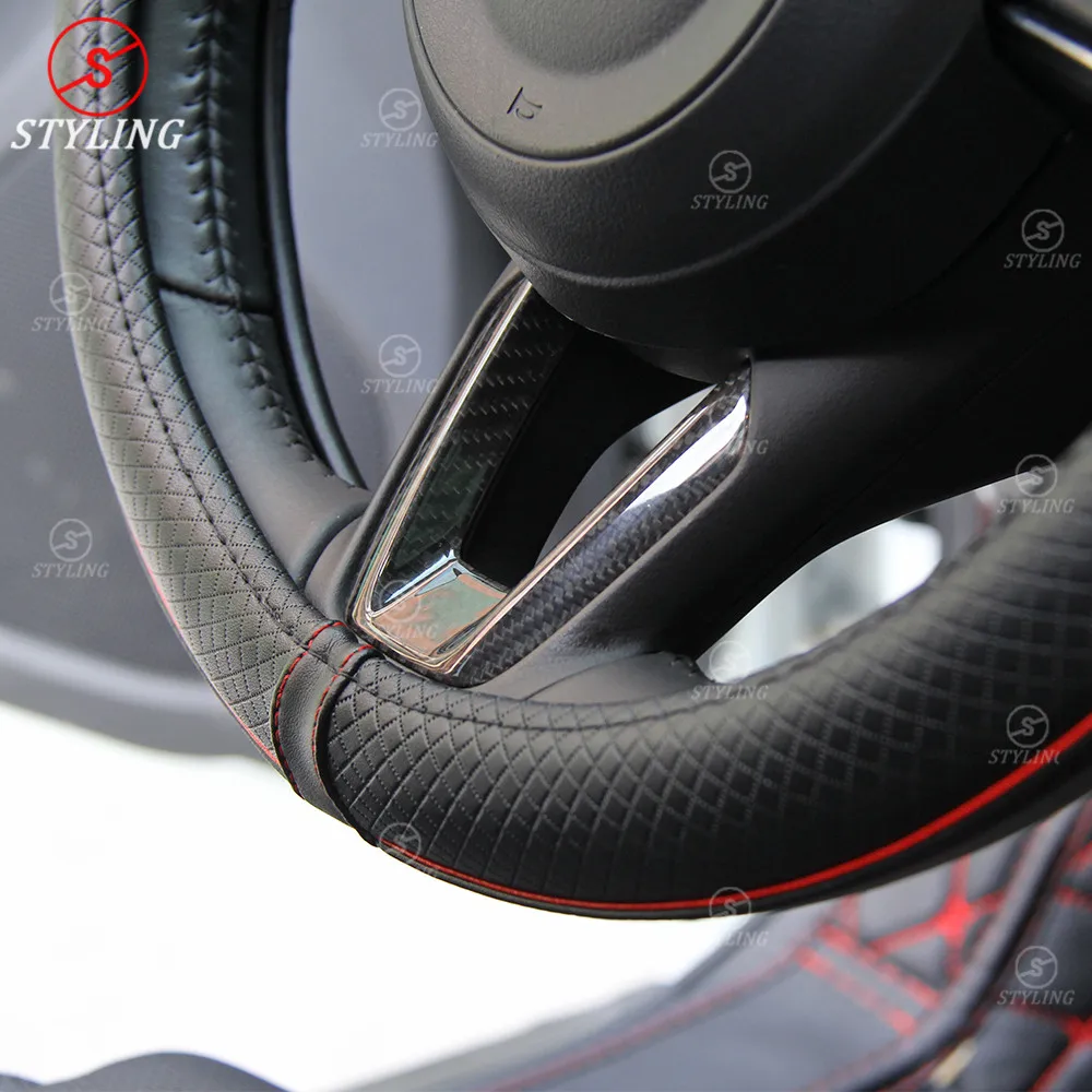 CX 3 углеродная нашивка штурвал Накладка для Mazda 8 5 9 наклейка внутренней отделки