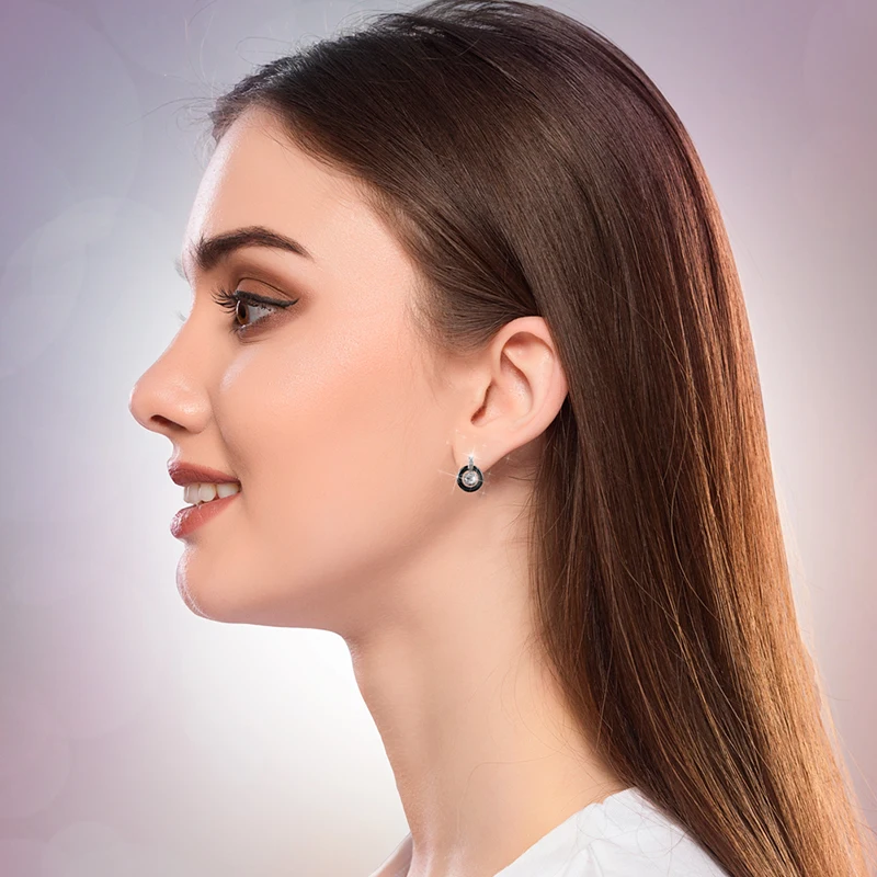 Набор керамических украшений для женщин кольцо 4 мм с красивыми круглыми