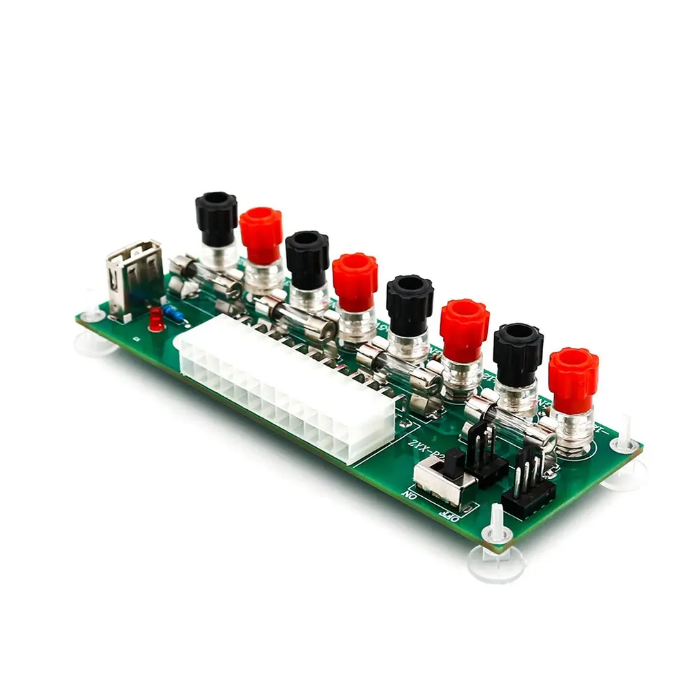 Электрическая цепь 24 скамейки Atx контакты питания компьютера Pin Breakout плата модуль