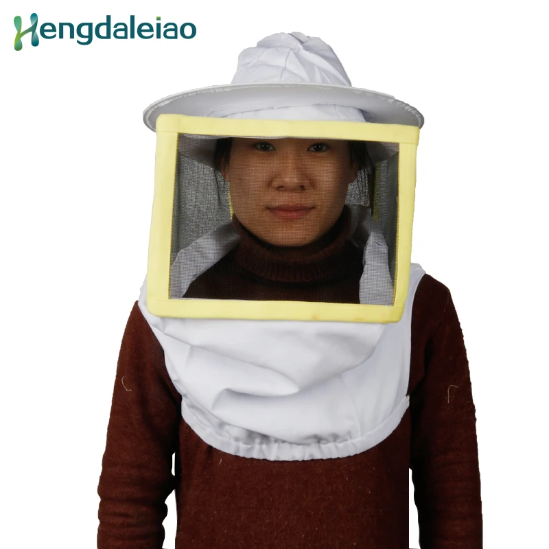 

HDPH-001 100% Cotton Square Bee Protective Hat with Veil/Beekeeping Hat/Protective Hat for Beekeeper