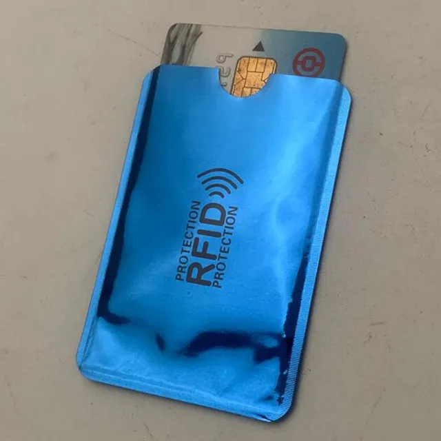10pcs Style 6 10 шт. Анти Rfid Блокировка ридер замок банк держатель для карт ID банковский чехол для Карт Rfid защита металлический кредитный держатель для карт Алюминий - Цвет: 10pcs Style 6
