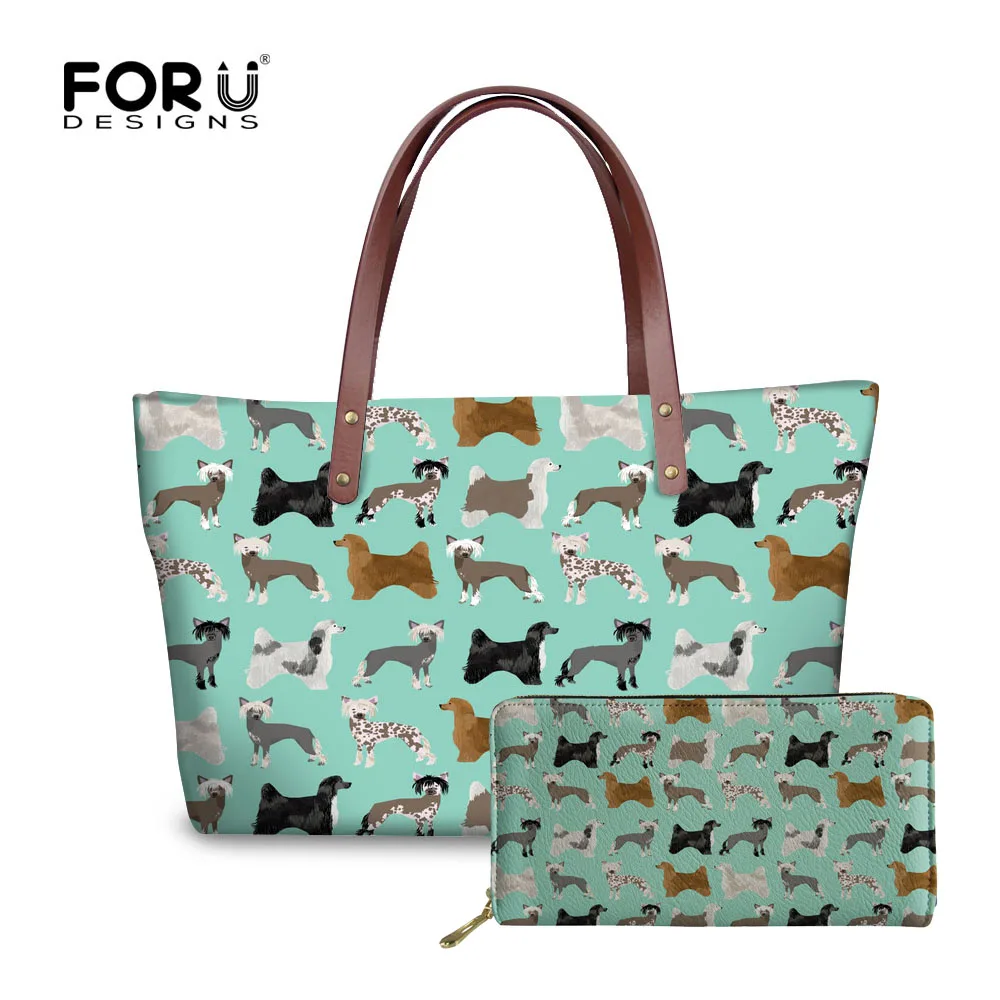 FORUDESIGNS женские сумки и кошельки с китайской хохлатой печатью повседневные тоуты