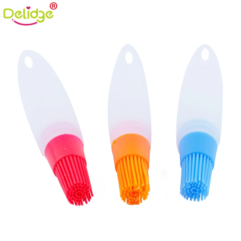 Delidge 1 шт Силиконовые кисти для выпечки жидкое масло ручка торт кисточка для масла, хлеба, выпечки инструмент для выпечки барбекю посуда безопасная кисточка для смазывания