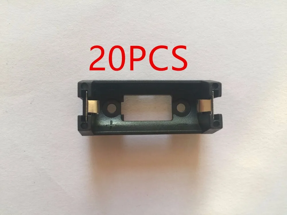 

20 шт., CR123A, CR123 держатель литиевой батареи Box, чехол с зажимом для печатной платы, монтажный провод