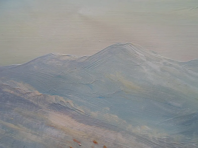 

Frameless oil painting for home decor wall paiting picture oil painting handpainted landscape painting 5060 valley