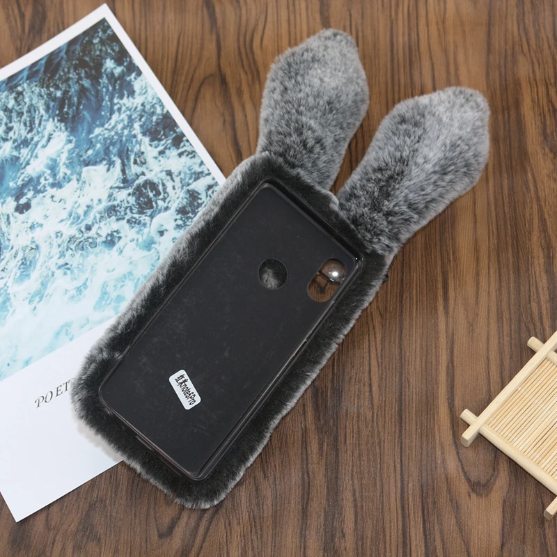 Милый кролик теплый пушистый СПС Coque Xiaomi Redmi Note 5 Pro Чехол Note5 Pro Алмазная плюшевая волосатая задняя крышка для Xiomi Redmi Note 5