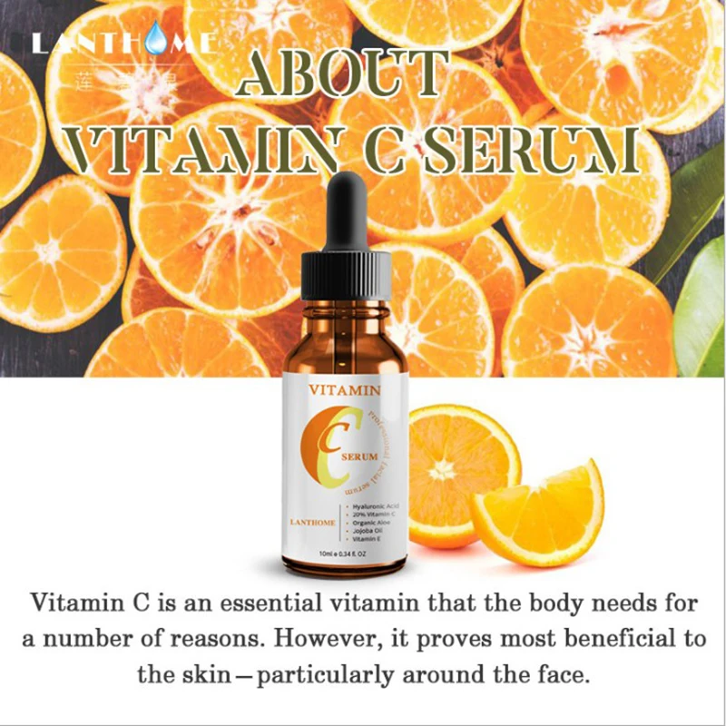 Lanthome Сыворотка для лица с витамином С гиалуроновой кислотой против морщин