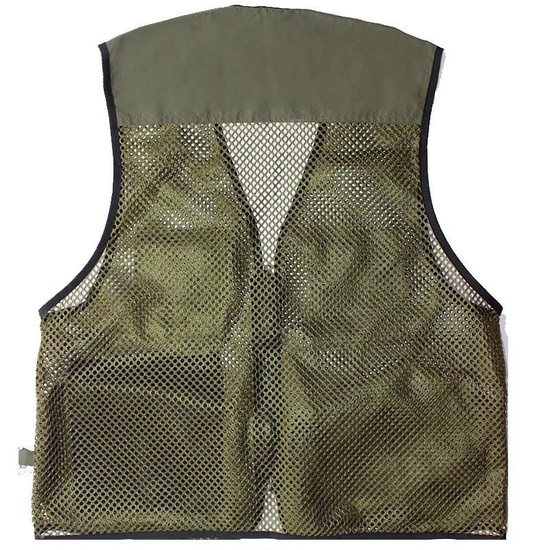 Летние быстросохнущая сетки Рыбалка жилет Для мужчин женщин дышащая носить