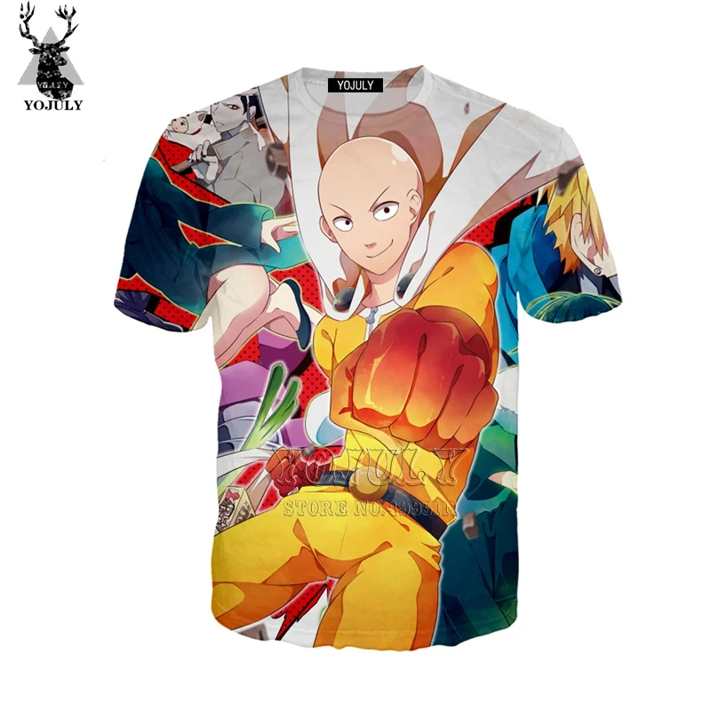 YOJULY 3D принт для мужчин и женщин Аниме One Punch Man Футболка