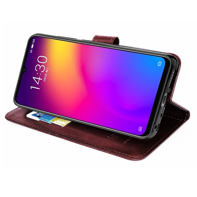 Чехол-книжка для Meizu Note 9 кожаный чехол-бумажник телефона в деловом стиле чехол
