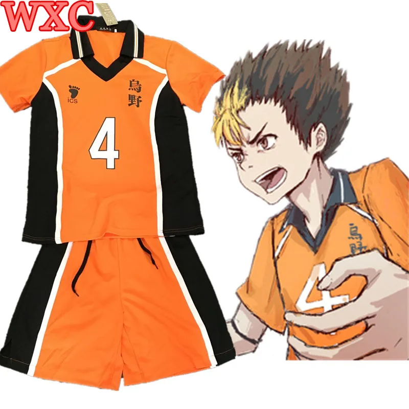 Haikyuu Karasuno Nishinoya Yuu Косплей Средней Школы Равномерное Джерси волейбол Костюм № 4