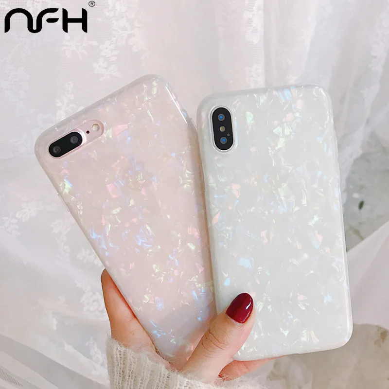 Роскошный Блестящий Мягкий силиконовый чехол из ТПУ для iPhone 6 6S Plus с узором 7 8 X