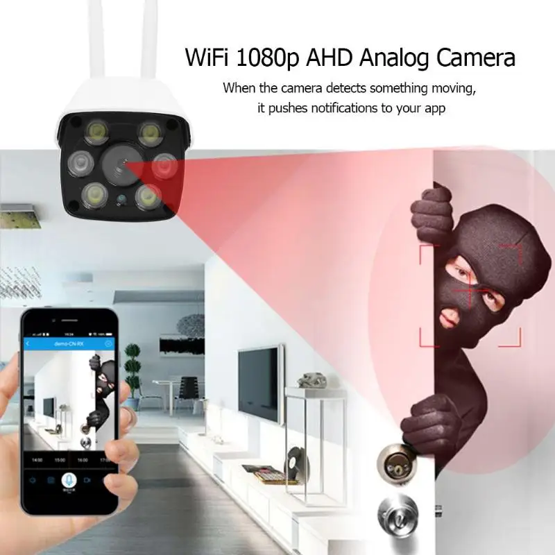 1080P аналоговая камера 2MP HD IP66 Водонепроницаемая пуля инфракрасного ночного видения ИК 30 М камера видеонаблюдения