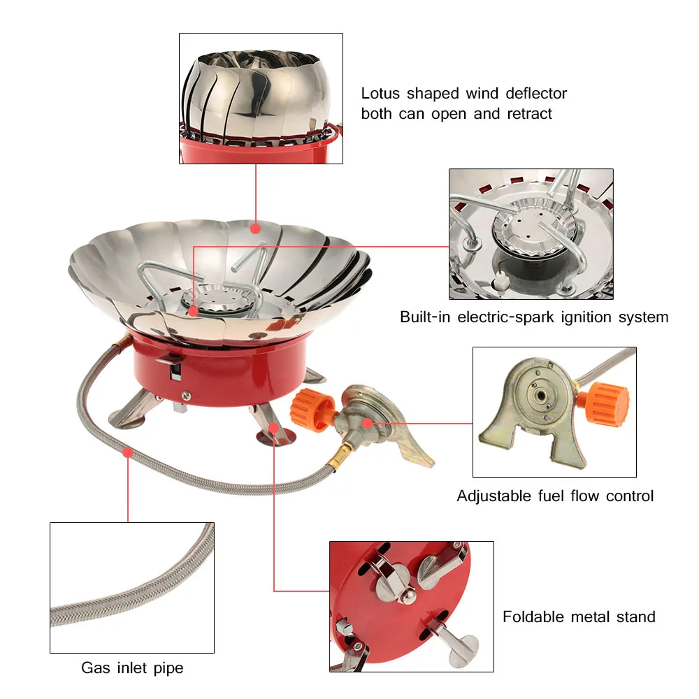 2016 брендовая ветрозащитная плита кухонная посуда газовые горелки для кемпинга