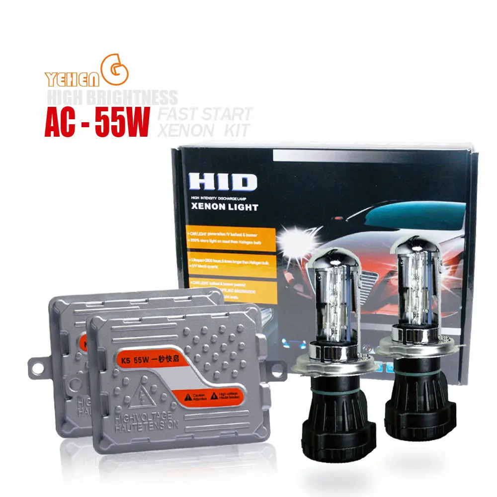 1 комплект H4 Bi XENON HID Быстрый старт тонкий балласт 12 В 55 Вт K5 H1 H3 H7 H27 H11 9005 9006 881 D2S hid