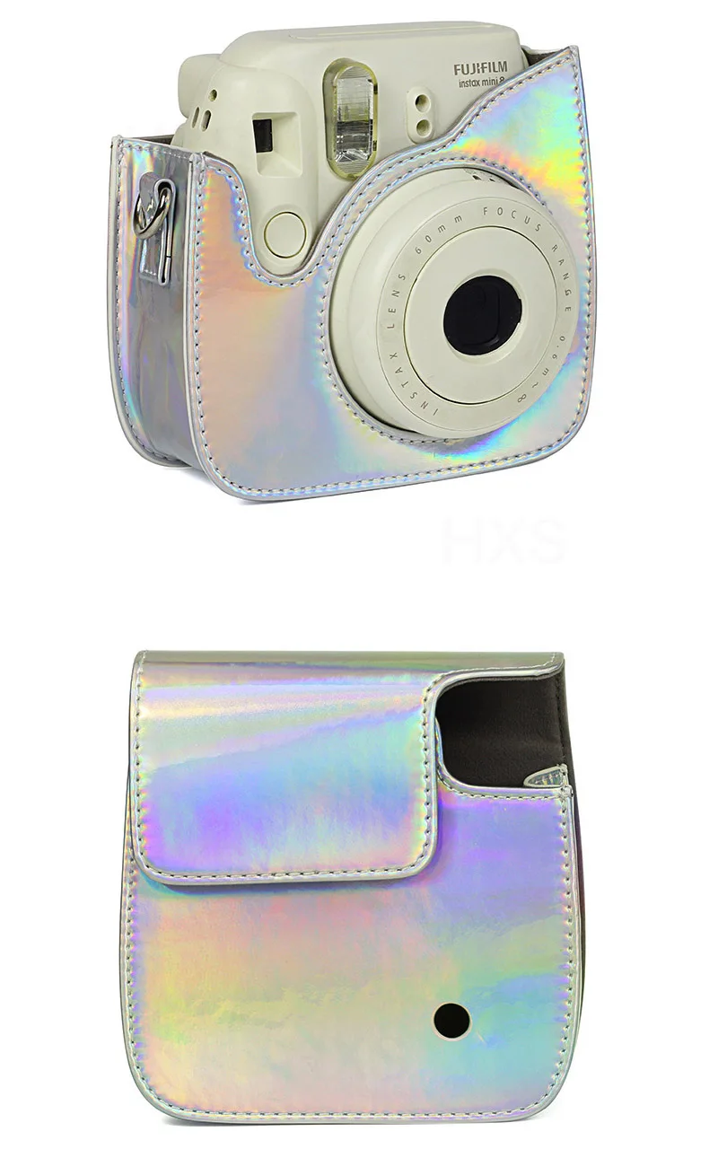 Fuji Fujifilm Instax Mini 9/8 чехол для камеры водонепроницаемый из искусственной кожи сумка с плечевым ремнем, 96 карманов фотоальбом