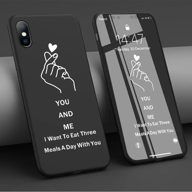 Чехол для телефона Ottwn Love для iPhone 11, 7, 8 Plus, X, XR, XS, Max, чехлы с принтом Love для iPhone 6, 6S Plus, Мягкая силиконовая задняя крышка