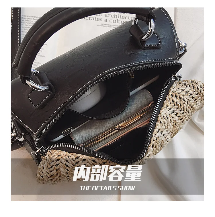 2019 высокое качество соломенные сумки через плечо для женщин Роскошные женские