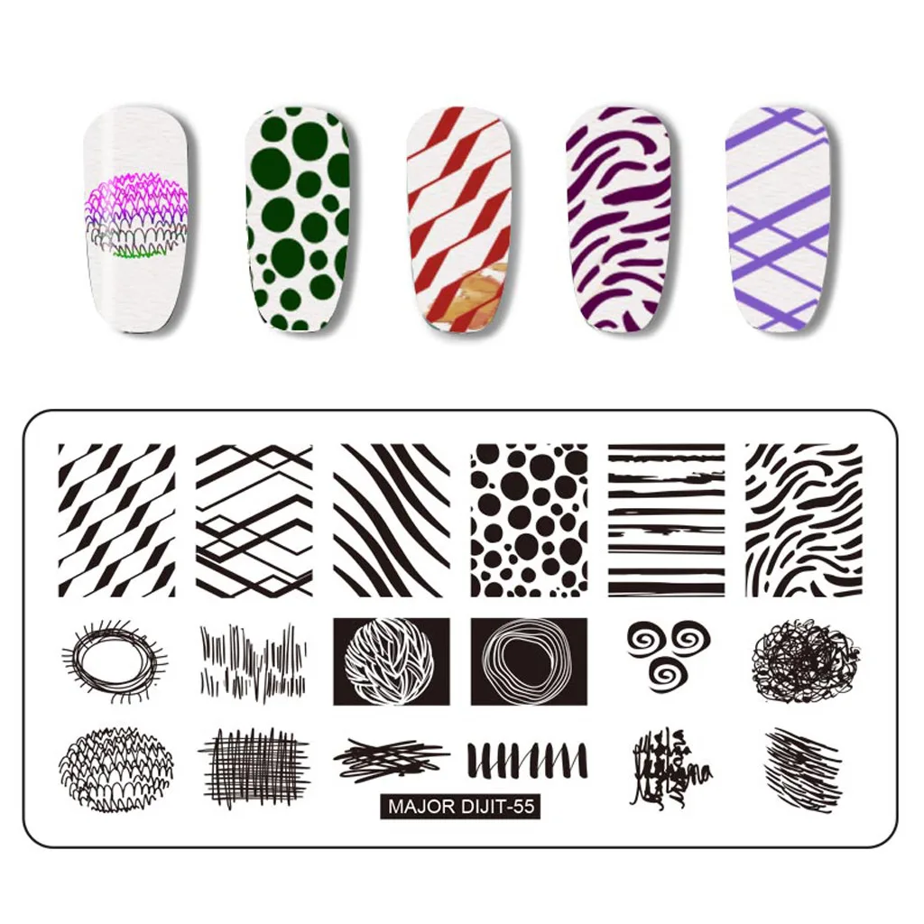 1Set Nail Sticker Flower Water Splice Image Plate Art Design Stamping Kits Manicure Template Decoration | Красота и здоровье