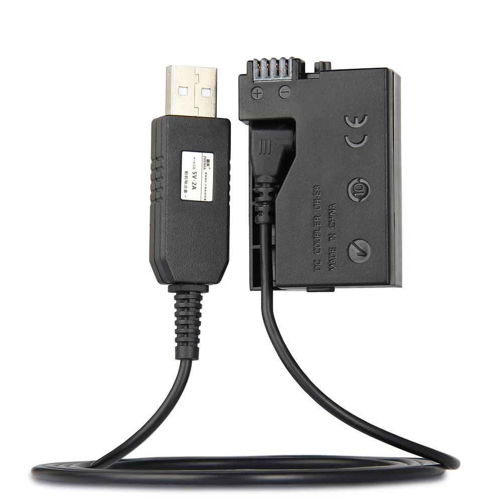 5 V usb накопитель кабель Мощность ACK E8 + dr e8 (LP LP манекен Батарея DC сцепление) для Canon
