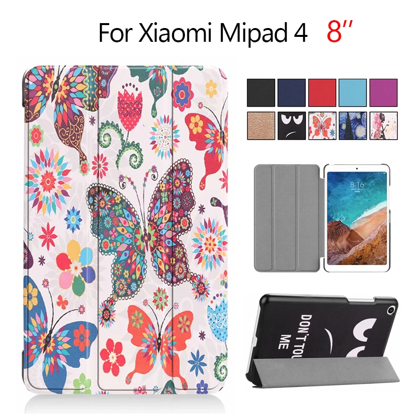 Чехол для планшета Mipad4 MiPad 4 чехол из искусственной кожи 8 дюймов Смарт сна Fundas Xiaomi