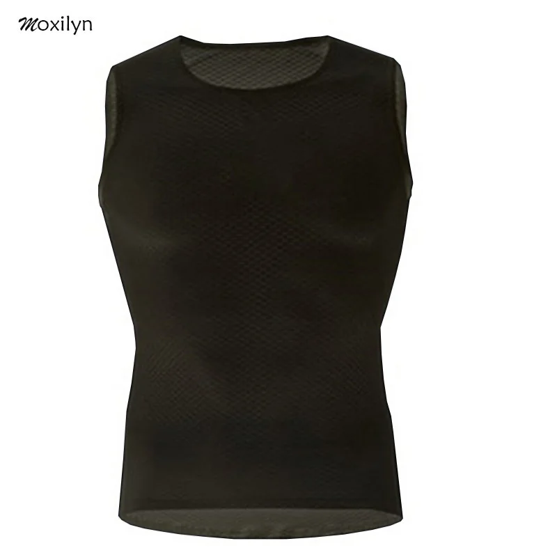 Moxilyn эластичный летний велосипедный жилет Белый Черный Нижнее белье для езды