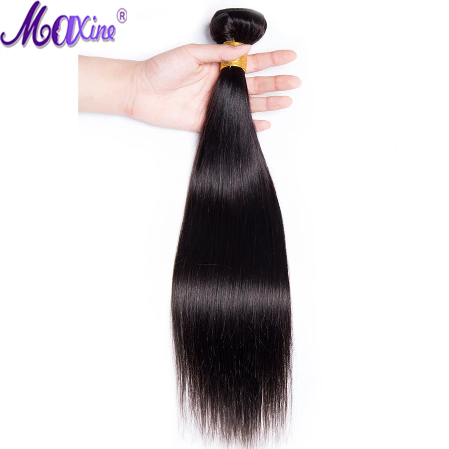 Maxine волосы бразильские прямые переплетения пучки человеческих волос 3 и 4 пучка 8