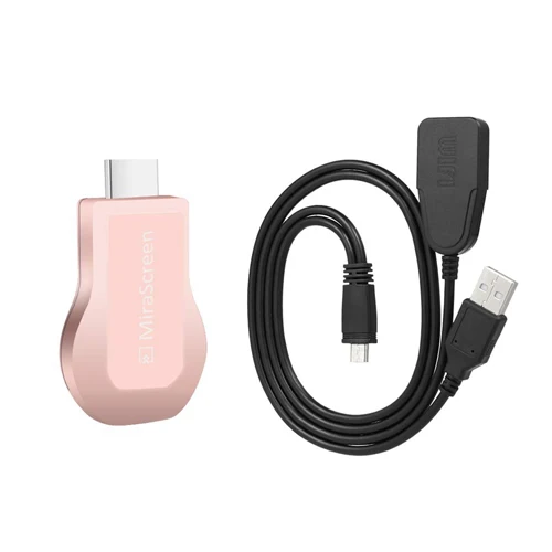 pink Hessy MiraScreen беспроводной HDMI OTA tv Stick Смарт ТВ ключ HD беспроводной приемник DLNA AirPlay Miracast Chromecast 2 для телефона тв - Цвет: pink