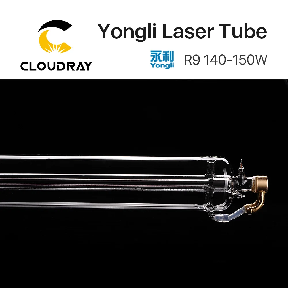 Cloudray Yongli R9 140 Вт СО2 лазерная трубка деревянная коробка упаковочная длина 1850 Dia. 80