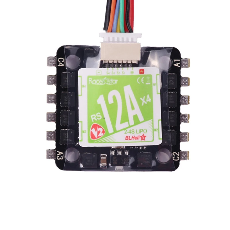 Новое поступление 20x20 мм Racerstar Mini RS12Ax4 12A Blheli_S BB2 2 4S 4 в 1 бесщеточный ESC D Shot готов для
