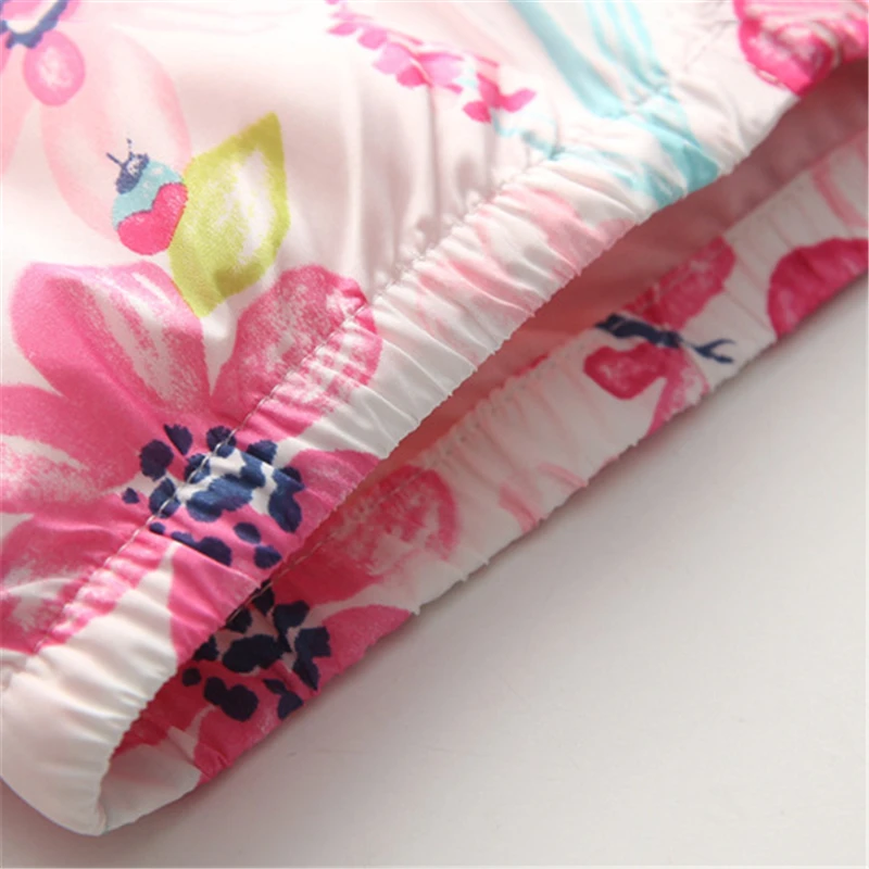 Новинка 2017 весенне-осенние детские пальто модные куртки с капюшоном и цветочным