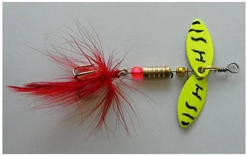 Бесплатная доставка 10 шт. Спиннер блесны двойная ложка рыболовные приманки