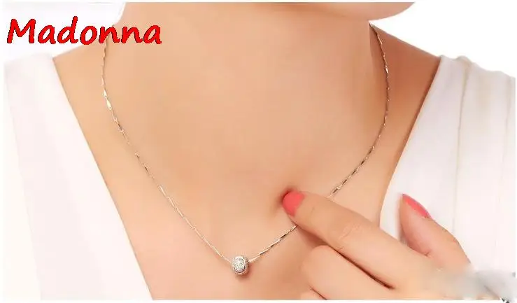 Серебряная цепочка с волнистыми ожерелье женские модели высокого класса для