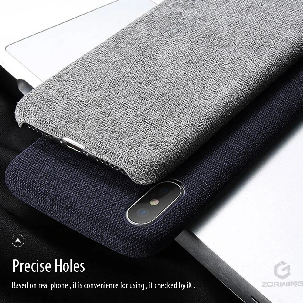 Роскошный чехол для iPhone X XS MAX XR ткань текстура мягкий TPU силиконовый 7 6 S 6s 8 Plus