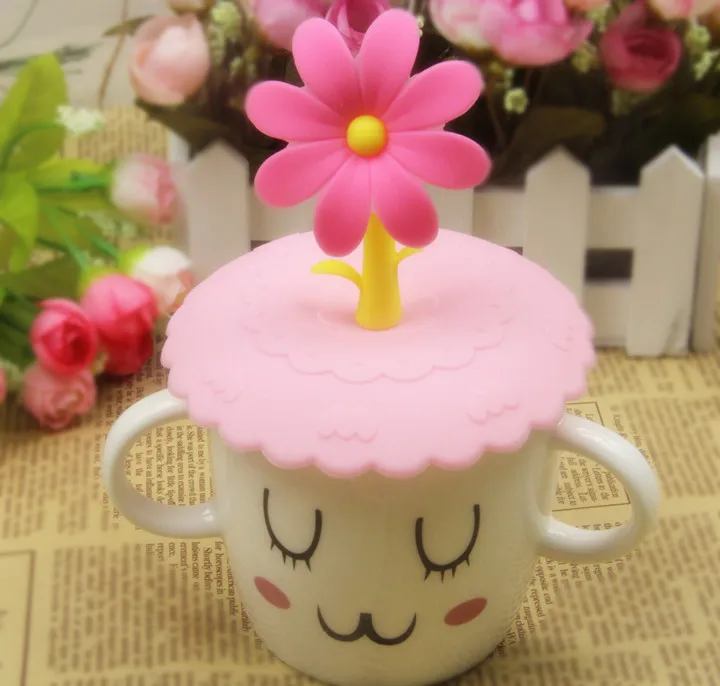 Симпатичная Пылезащитная силиконовая крышка для чашек напитков Вакуумная