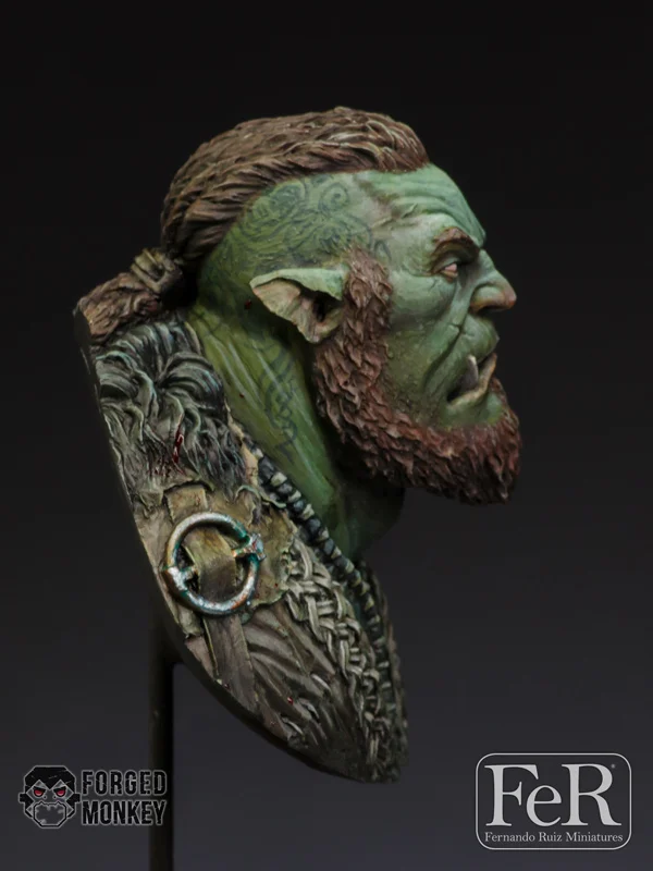 1/12 Ragnok Norse Orc Hero набор из смолы фигура грудь GK фантазия тема без покрытия цвета|figure