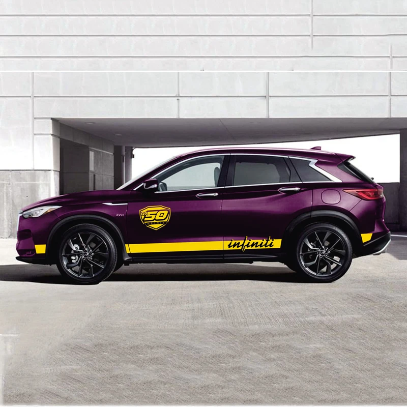 Автомобильные наклейки в полоску World Datong для Infiniti QX50 Mark Levinson | Автомобили и