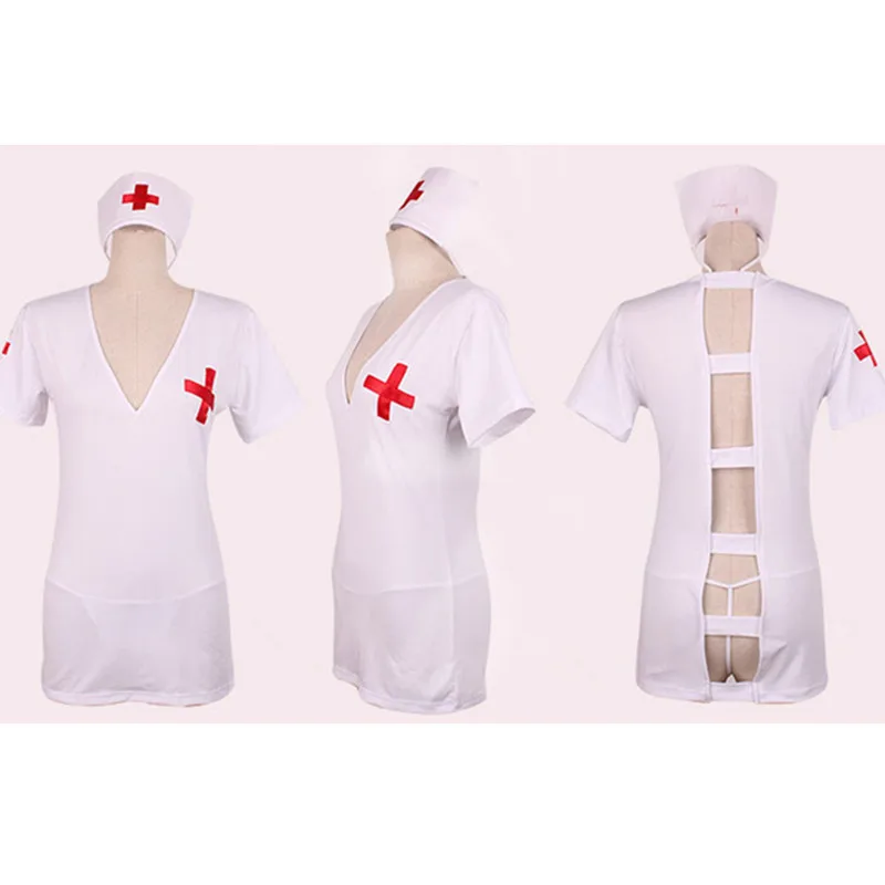 Белые сексуальные костюмы новый плавящий fantasia костюм униформа медсестры размера