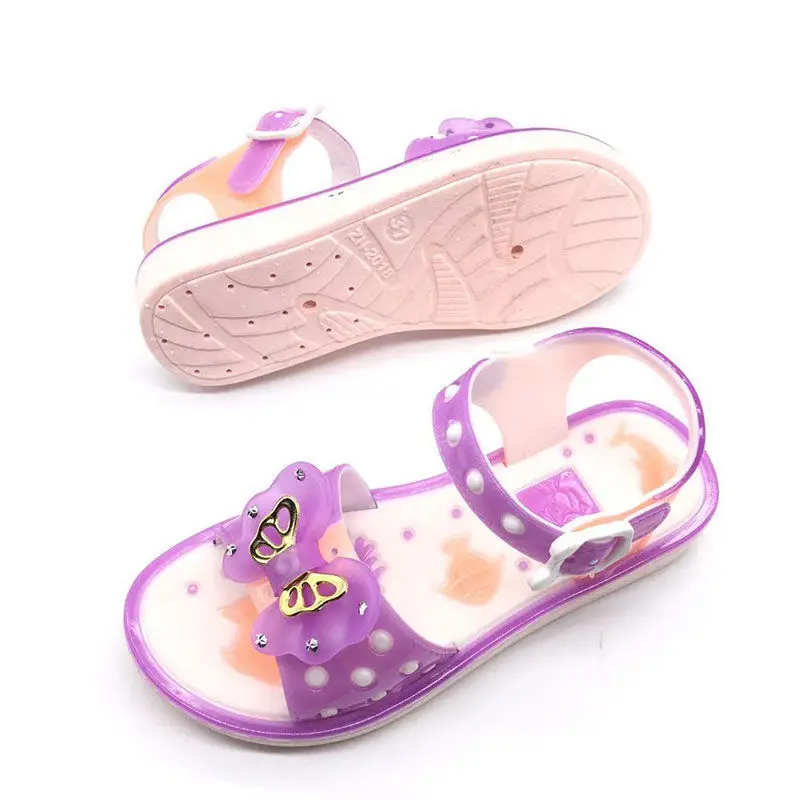 Новинка летняя обувь для девочек сандалии маленьких нескользящая Детская От 4 до