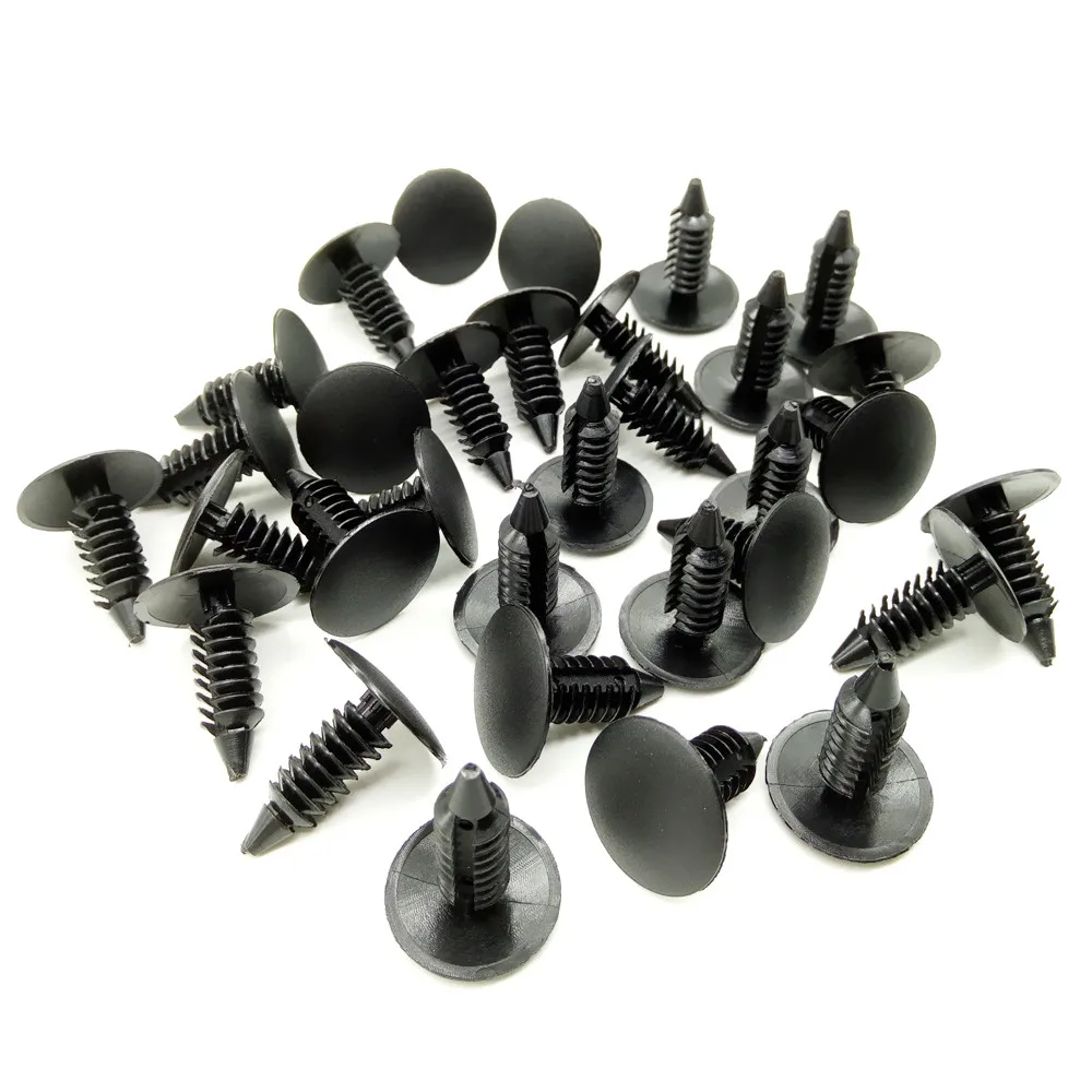 CNIKESIN 50pcs Fit 6.0mm-7.5mm Hole Plastic Rivet Fastener Clips Widely Used Car Bumper Fenders Door with Other Styling | Автомобили и