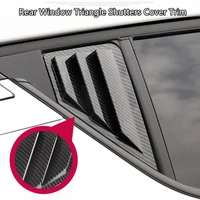 car styling 2pcs abs plastic rear window triangle shutters cover trim for toyota c hr chr 2016 2017 2018 2019