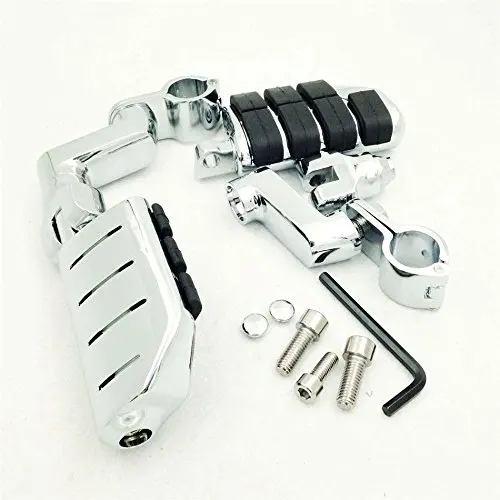 Хромированные 1 1/4 &quot1 25&quot Kuryakyn Dually стиль Highway зажимы большие подножки для ракета