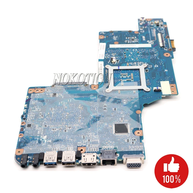 NOKOTION Фирменная новая материнская плата для ноутбука Toshiba Satellite L850 C850 C855 H000052740 H000052730 материнская плата HM70 DDR3 Бесплатный процессор