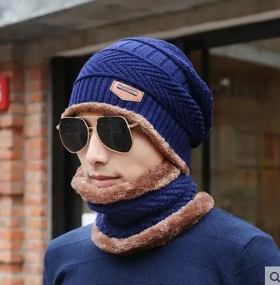 2020 Winter Hat Boy's Warm Baggy Men Cotton Cap Women Thick Bonnet Skullies Beanie Soft Knitted Beanies | Аксессуары для