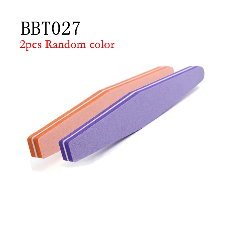 BBT027 Addfavor 2 шт Стеклянные пилочки пилочку маникюрный набор для шлифовки мягкая пилка блок для натуральный акриловый педикюр для ногтей Инструменты 100/180 - Цвет: BBT027