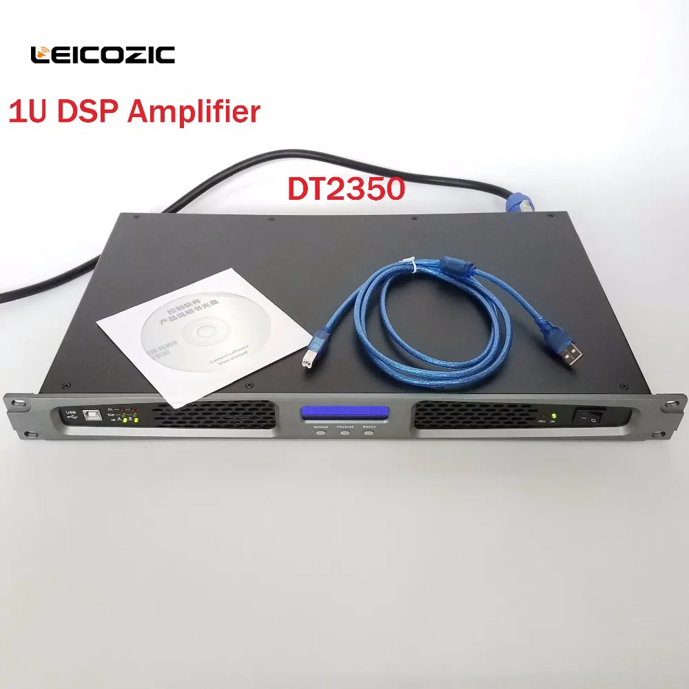 Leicozic DT2350 цифровой аудио усилитель мощности 550 Вт x2 4ohm профессиональный 1u модуль