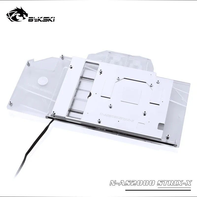 Водоблок Bykski для ASUS ROG STRIX RTX2080 OC/2080-O8G-GAMING/RTX 2070 SUPER/RTX2080S/совместимый бэкплейт