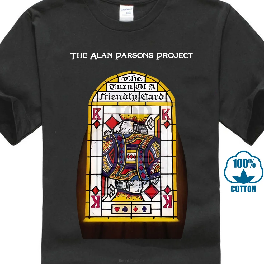 Футболка с надписью Alan Parsons Project On Your Friendly Card Cd|Мужские футболки| |